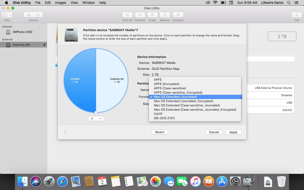 partition a hard drive for mac and windows and time machine